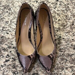Coach Women's Smith Snakeskin Heels size 9.5
